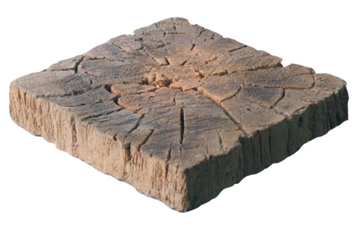 Dalle de sol à texture bois, 22,5 cm x 22,5 cm x 4 cm
