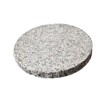 Dalle de granit gris, diam. 25cmx3cm